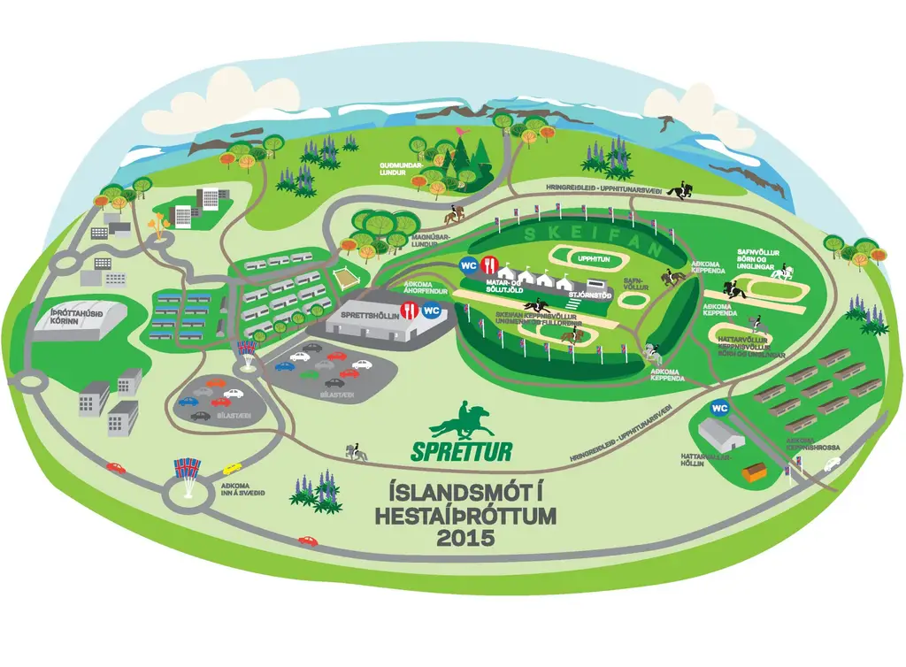 islandsmót sprettur 2015 kort