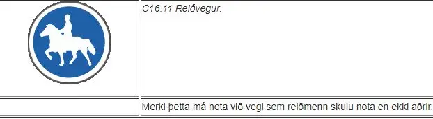 Reiðvegamerki