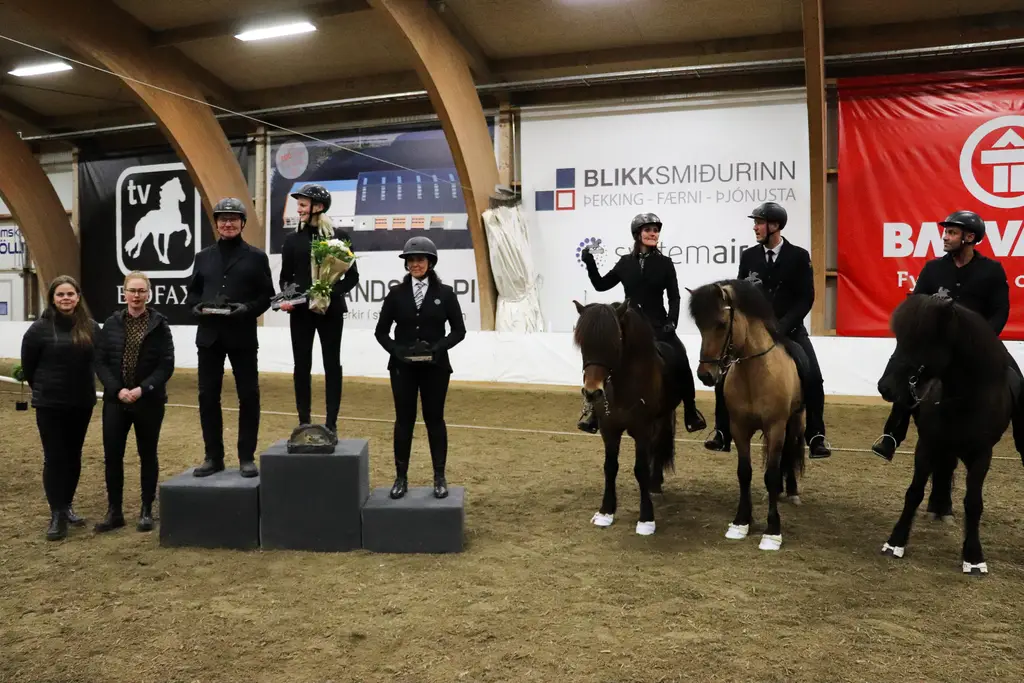Þórunn Kristjánsdóttir og Fluga frá Garðabæ sigruðu A úrslit.